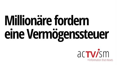 Hunderte von Millionären befürworten eine Vermögenssteuer