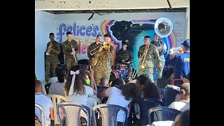 U.S. Marine Force Reserve Band plays in Colombia