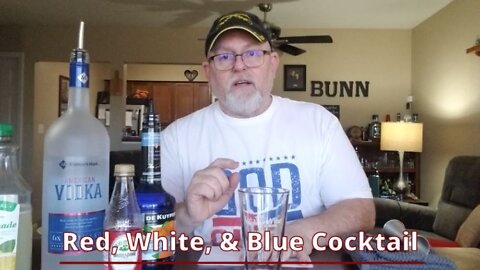 Red, White, & Blue Cocktail!