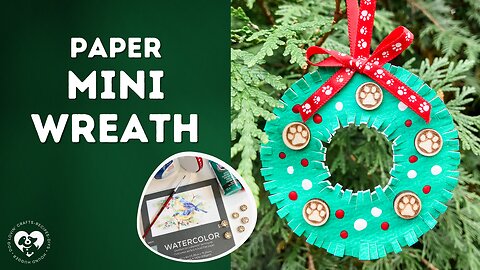 How to make cute Paper Mini Wreath Ornaments
