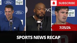 Sports News Of The Day - 7/25/24 - Mike Tomlin, Daniel Jones, Inside The NBA, Sports News Of The Day - 7/25/24 - Mike Tomlin, Daniel Jones, Inside The NBA, Dak Prescott