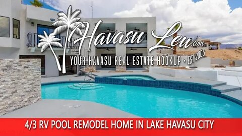 4 Bedroom Pool Home Remodel in Lake Havasu City 330 Cypress Dr MLS 1022542
