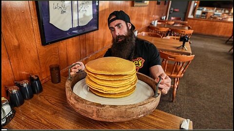 BEATEN ONLY 3 TIMES IN 14 YEARS! | OL' SOUTH'S 10LB PANCAKE CHALLENGE | BeardMeatsFood