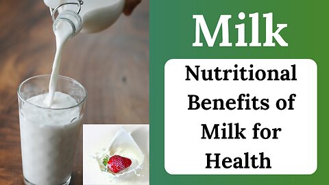 Benefits of Drinking Milk | MILK HEALTH BENEFITS AND NUTRITION FACT