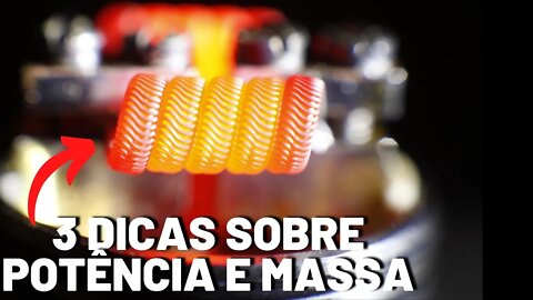 3 DICAS MASSA DE METAL DA COIL vs POTÊNCIA! Qual potência você deve usar na sua coil?