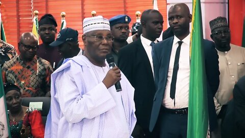 ATIKU SPEAKS AND CONGRATULATE CANDIDATE WHO WON PDP PRIMARY