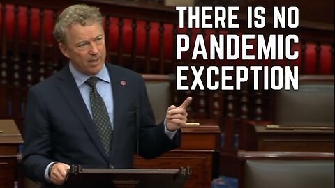 Rand Paul Slams Biden's Abuse of Powers: "There Is No Pandemic Exception to the Constitution"