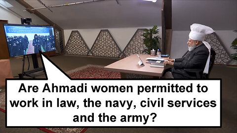 Are Ahmadi women permitted to work in law, the navy, civil services and the army?