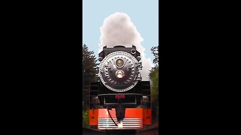 Giant Steam Train Thunders Straight over the camera