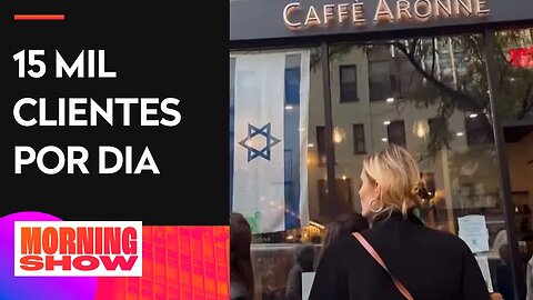Cafeteria em Nova York fica lotada após ajuda a Israel; entenda