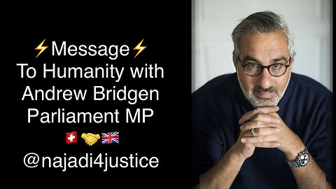 MESSAGE⚡️ to all British 🇬🇧Citizens with British Member of Parliament and Hero Andrew Bridgen, London