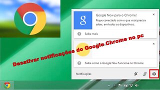 Desativar notificações do GOOGLE CHROME no PC