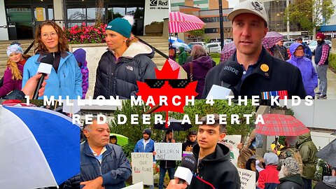 1 Million March 4 the Kids, Interviews with the Crowd - Red Deer Alberta - The Honkamaniac