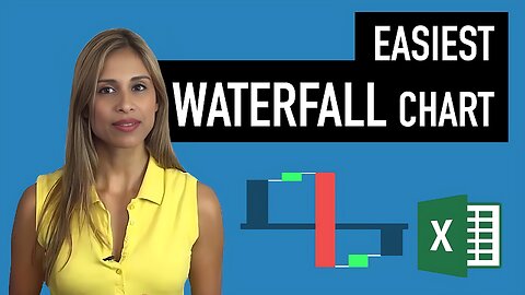 Easiest Excel Waterfall Chart (Bridge graph) from Scratch - Works with minus values