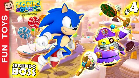 🔵 SONIC COLORS ULTIMATE #4 - Aprenda a DERROTAR o SEGUNDO BOSS - Multiplayer / 60 FPS / PT-BR