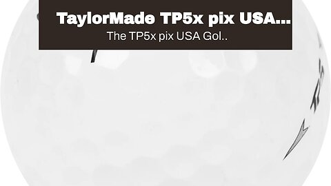 TaylorMade TP5x pix USA Golf Balls