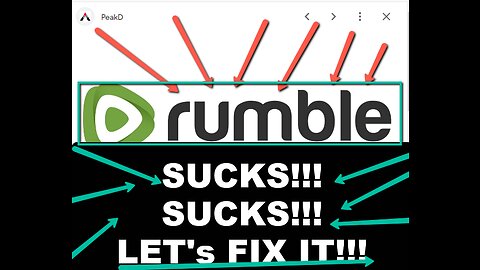 Why Rumble.com SUCKS Part 1 (DON"T WATCH) If Your Not a Marketing GEEK/NINJA