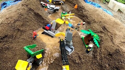 Lego Dam Breach -5- Under Construction