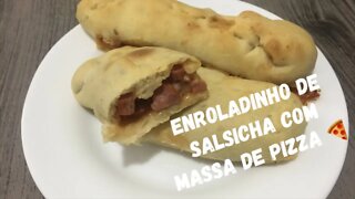 Enroladinho de Massa de Pizza - RECEITA NOSSA DE CADA DIA #FiqueEmCasa e Cozinhe #Comigo