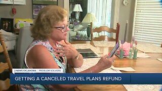 Getting a canceled travel plans refund