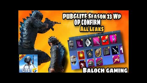 PUBG MOBILE LITE SEASON 23 winner pass confirm reward/ 1to30 wp leaks PUBG MOBILE LITE