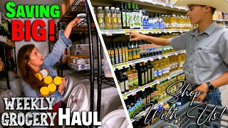 (SAVING BIG!) Weekly PREPPER Pantry HAUL! | Stocking Up The PANTRY With Us! | Food Shortage