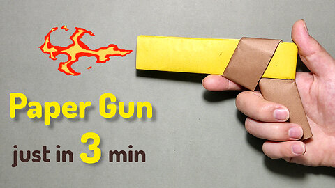 How to Make a "Paper Gun" Without Glue. DIY Crafts Origami