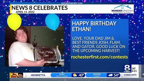 Ethan Ralph On Channel 8 in Rochester! [Mirror]