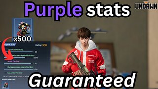 undawn|HOW TO GET PURPLE STATS