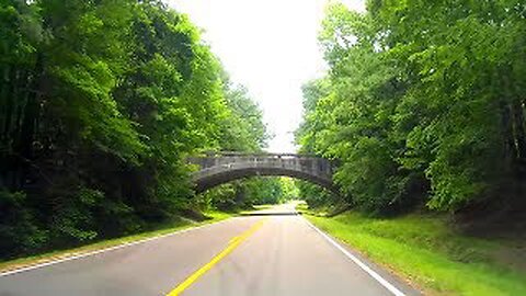 Google street view Timelapse - Natchez Trace Parkway - Mile 29 to Mile 48 - Sunken Trace