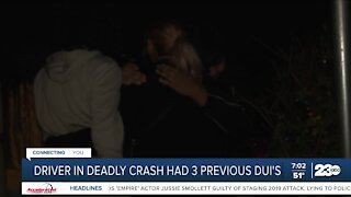 Driver in deadly crash had three previous DUIS