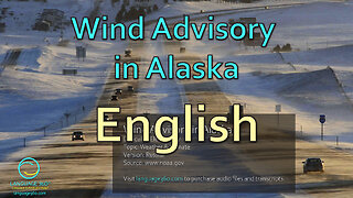 Wind Advisory in Alaska: English