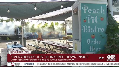 Locally-owned restaurants impacted by heat wave