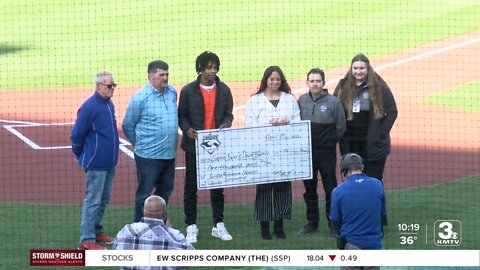 Jackie Robinson Athletic Scholarship awarded at Omaha Storm Chasers game
