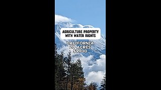 20 acres with water rights in California for $9,900