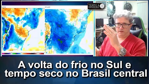 Meteorologia indica volta do frio no Sul e manutenção do tempo seco no Brasil central