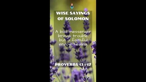 Proverbs 13:17 | Wise Sayings of Solomon