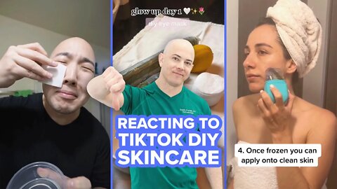 What did he put on his face? Doctor Reacts to DIY Skincare
