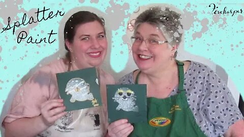 Harp Seal Splatter Painting - live stream with MY MOM 5/15/20 replay