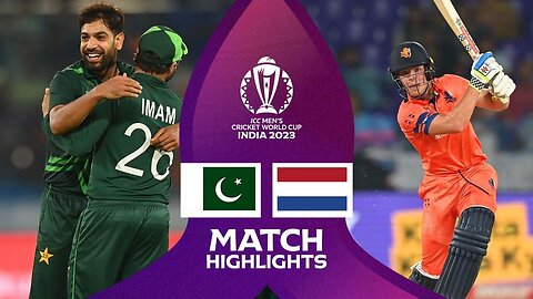 Pakistan Vs Netherlands ICC Cricket World Cup 2023 Match Highlights