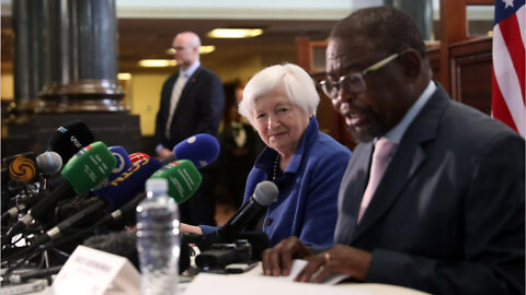 Watch: U.S. Secretary of Treasury, Janet Yellen meets with SA Minister of Finance, Enoch Godongwana