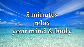 5 minutes free yourself from all the thoughts