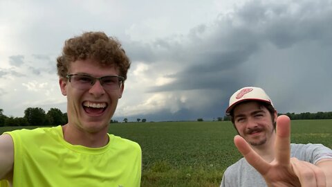 LIVE STORM CHASE INDIANA Great Lakes Weather