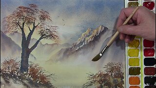 PAINTING MISTY MOUNTAIN LANDSCAPES WITH WATERCOLORS