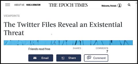 The Epoch Times – The Twitter Files Reveal an Existential Threat