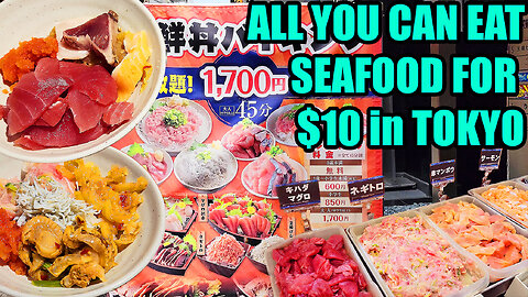 ALL YOU CAN EAT $10 SEAFOOD in TOKYO at Numazuko Kaisho 2024 Update