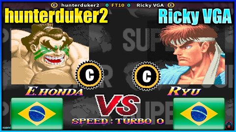 Super Street Fighter II Turbo: New Legacy (hunterduker2 Vs. Ricky VGA) [Brazil Vs. Brazil]