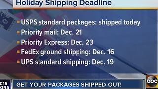 Have you shipped all of your holiday packages? Here are the deadlines
