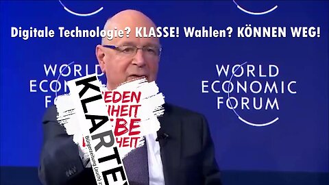 Klaus Schwab will Wahlen abschaffen? 🚨 Bitte das hier (außerhalb von RUMBEL) auf deutsch TEILEN 🚨