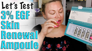 Let's Test 3% EGF Skin Renewal Ampule from AceCosm | Code Jessica10 saves you Money Approved Vendors